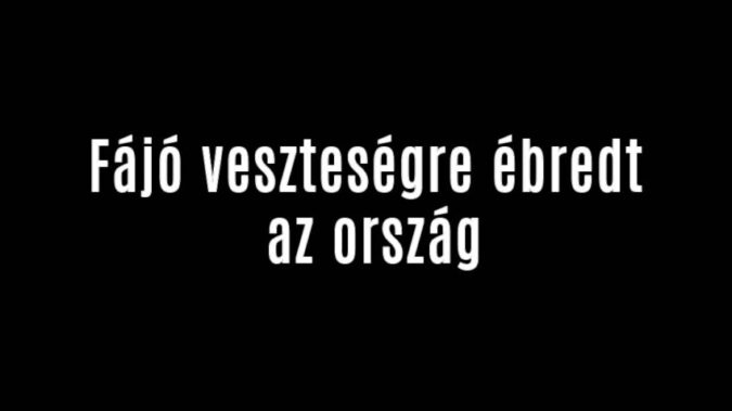 Fájó veszteségre ébredt az ország